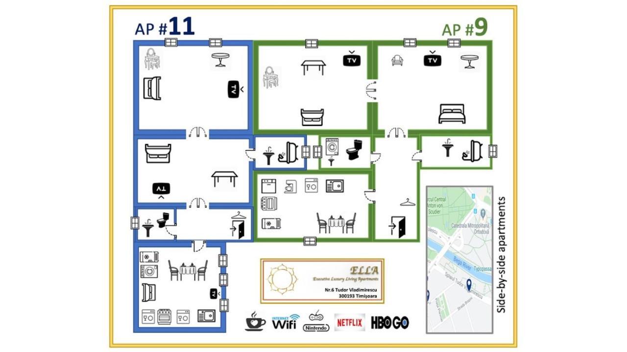Ella Apartment Timisoara No11 المظهر الخارجي الصورة